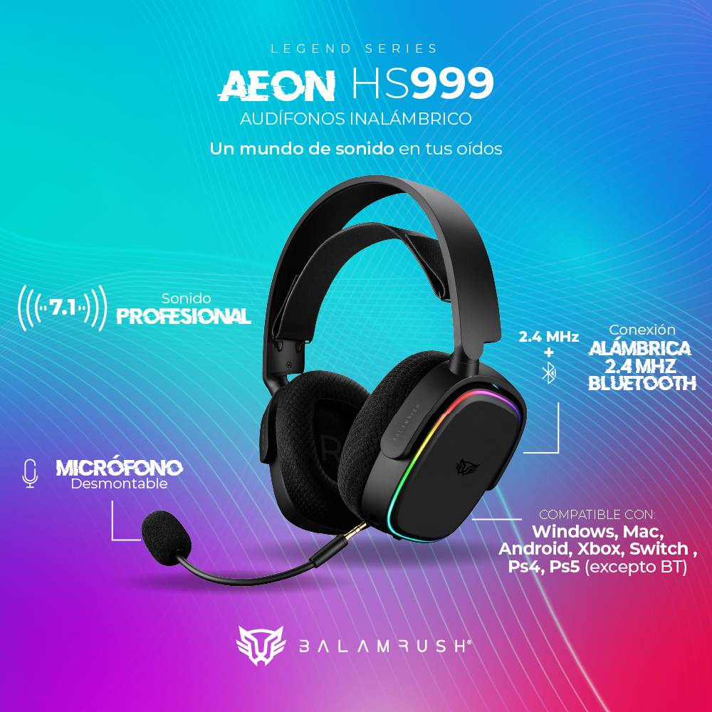 Auriculares Balam Rush HS999 